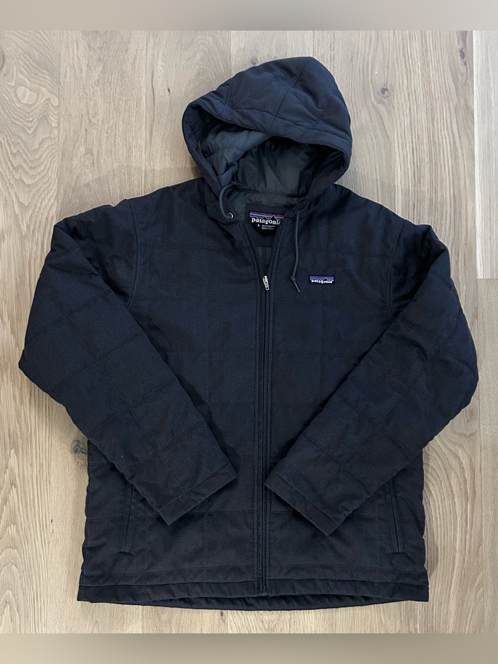 Patagonia Box Quilted Hooded Jacket - Size Large